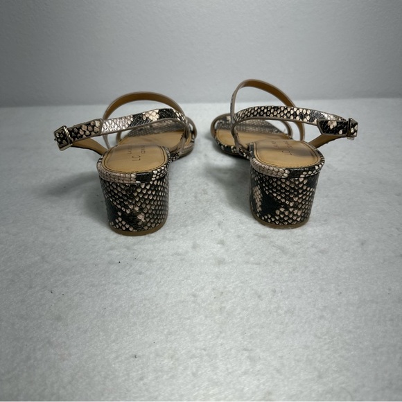 LC Lauren Conrad Shoes Size 7.5 Women's Sandals Snakeskin Heels Strappy … - Picture 2 of 10